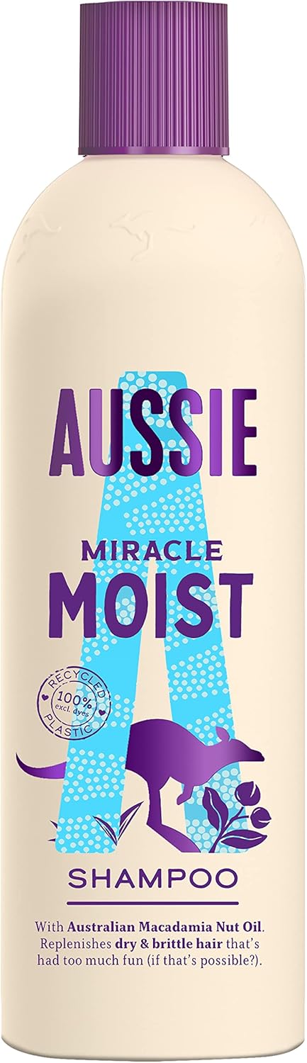 Aussie Miracle Moist Shampoo, 300 ml
