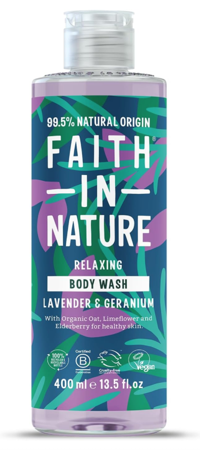 Faith in Nature Sprchový gel Lavender & Geranium 400 ml