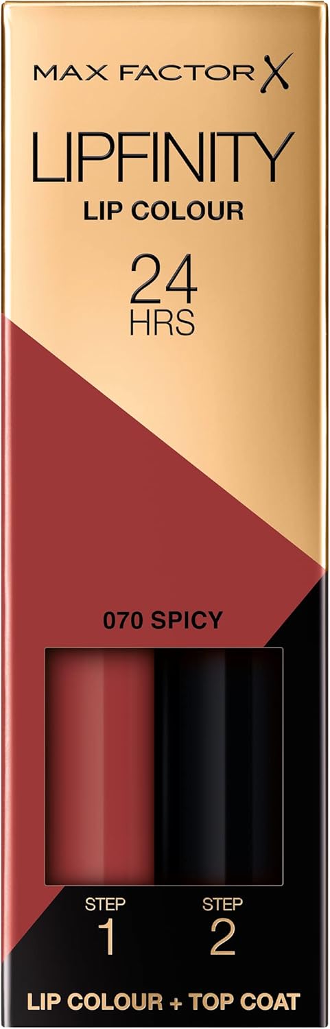 Max Factor Lipfinity Long-Lasting Two Step Lipstick – odstín 070 Spicy, 4,5 g