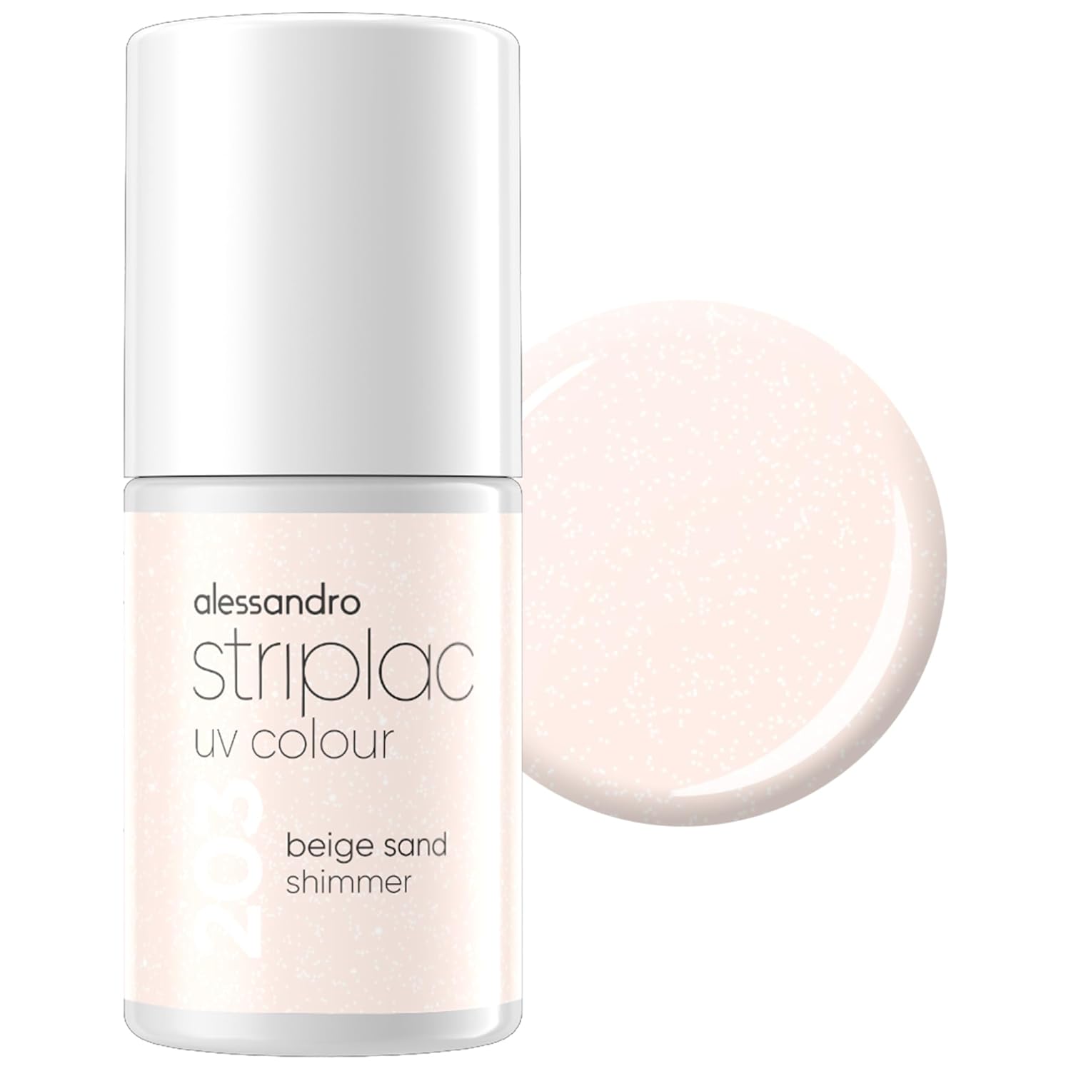 Alessandro Striplac UV Nail Polish Beige Sand Shimmer 6,5 ml
