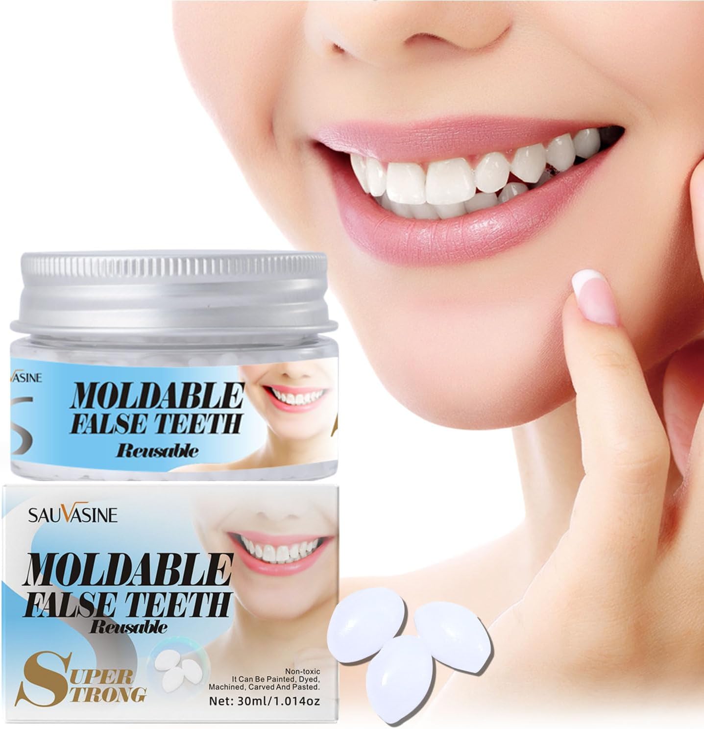 Sauvasine tvarovatelné umělé zuby DIY super strong 30 ml