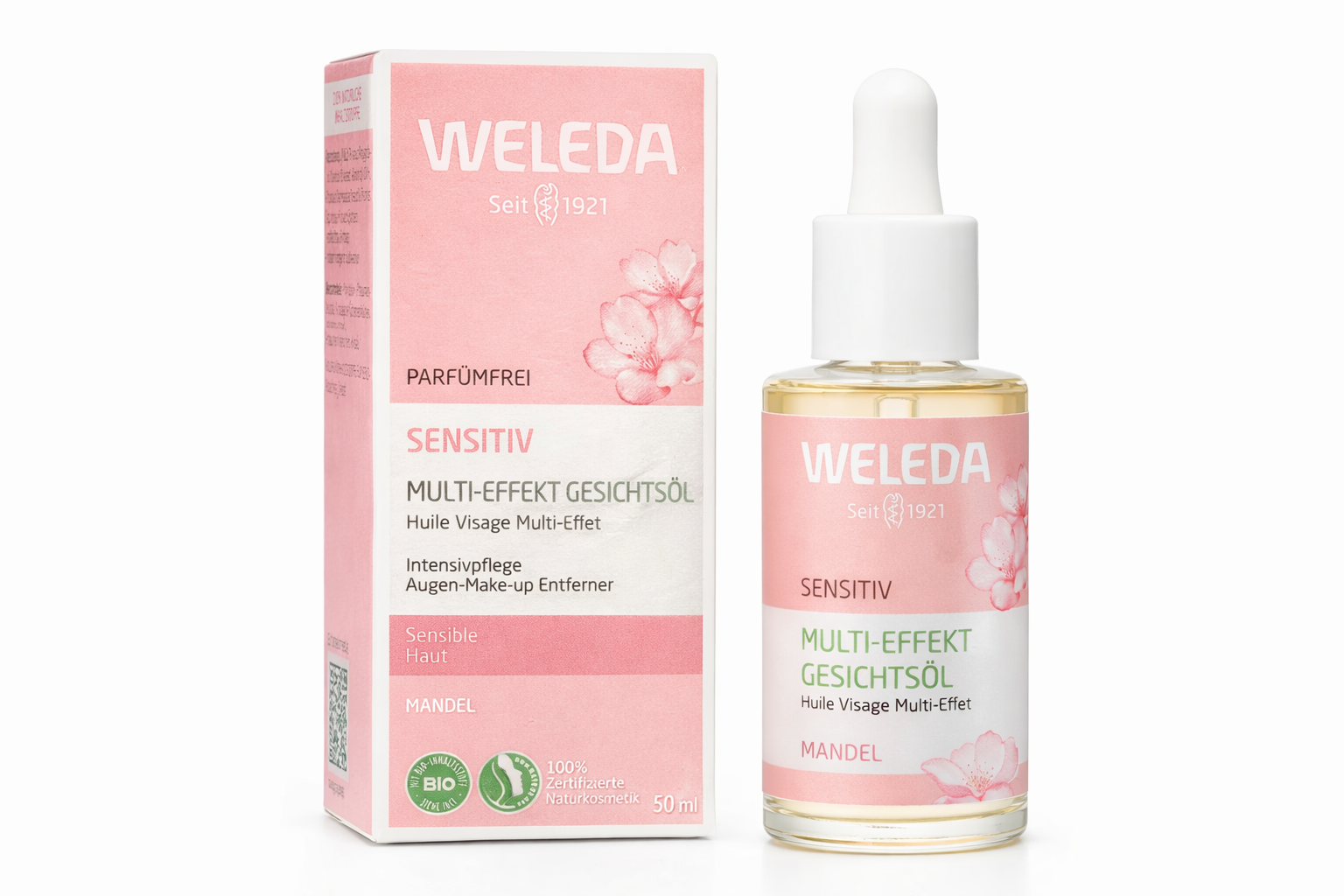Weleda Sensitive Multi-Effect Pleťový olej – mandlový (50 ml) exp. 9/2026
