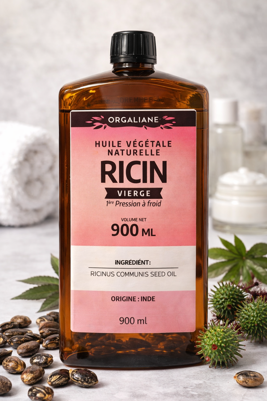 Orgaliane Ricinový olej BIO / Virgin – 900 ml