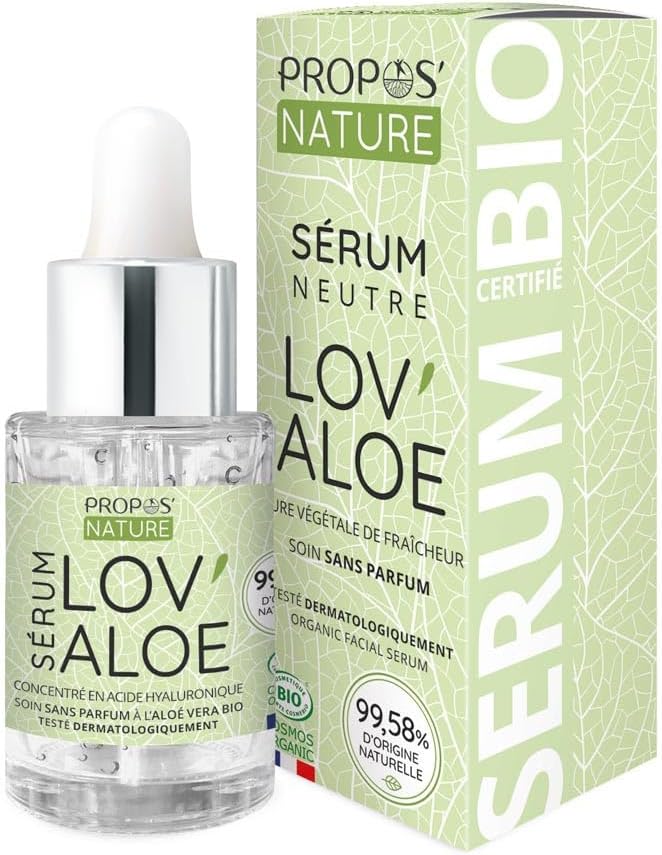 PROPOS NATURE Sérum s organickým aloe vera a kyselinou hyaluronovou (3 %) – proti stárnutí – 30 ml Propos'Nature-bez krabice
