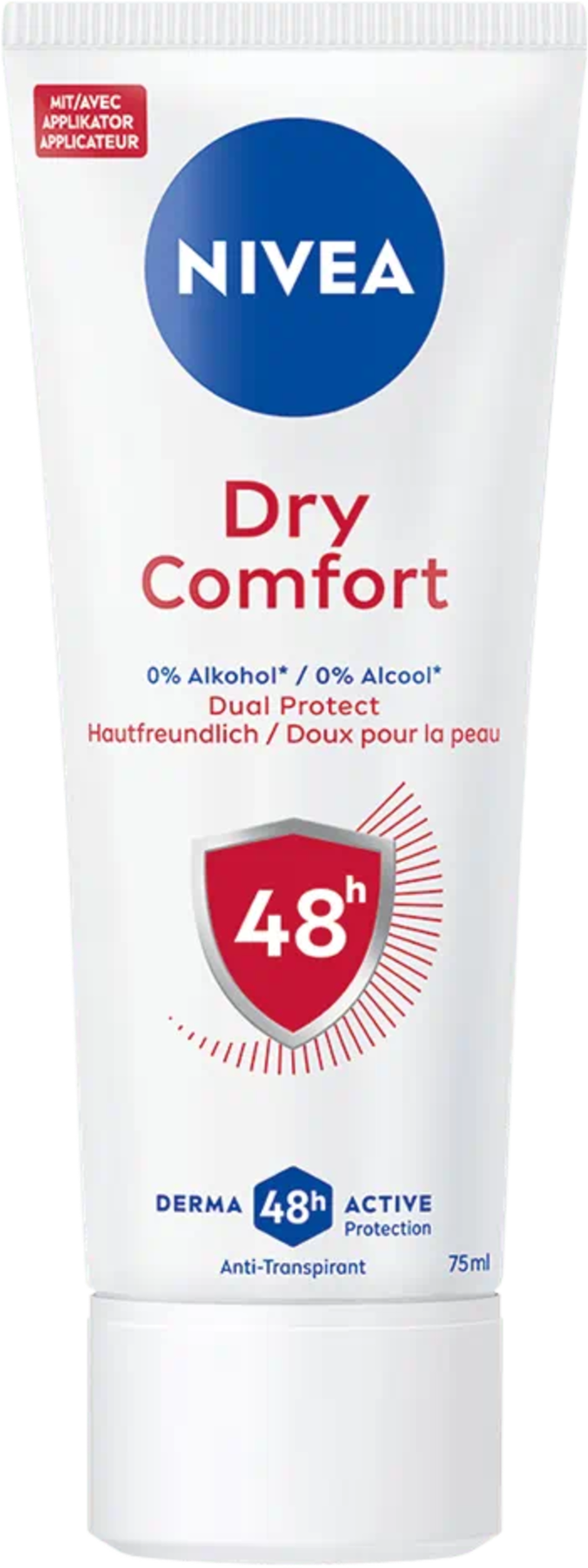 NIVEA Dry Comfort – Krémový antiperspirant s aplikátorem, 75 ml