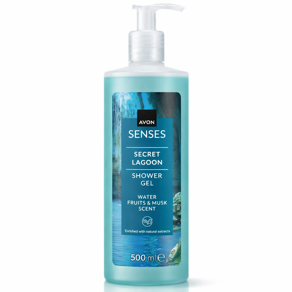 Avon Senses Secret Lagoon Sprchový gel 500 ml