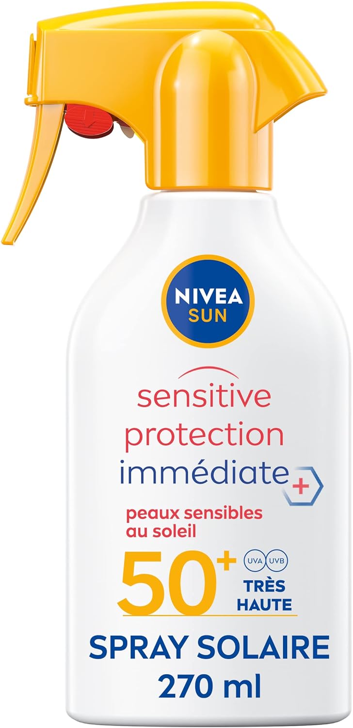NIVEA SUN Sensitive Sun Spray s okamžitou ochranou pro citlivou pokožku SPF 50+270 ml