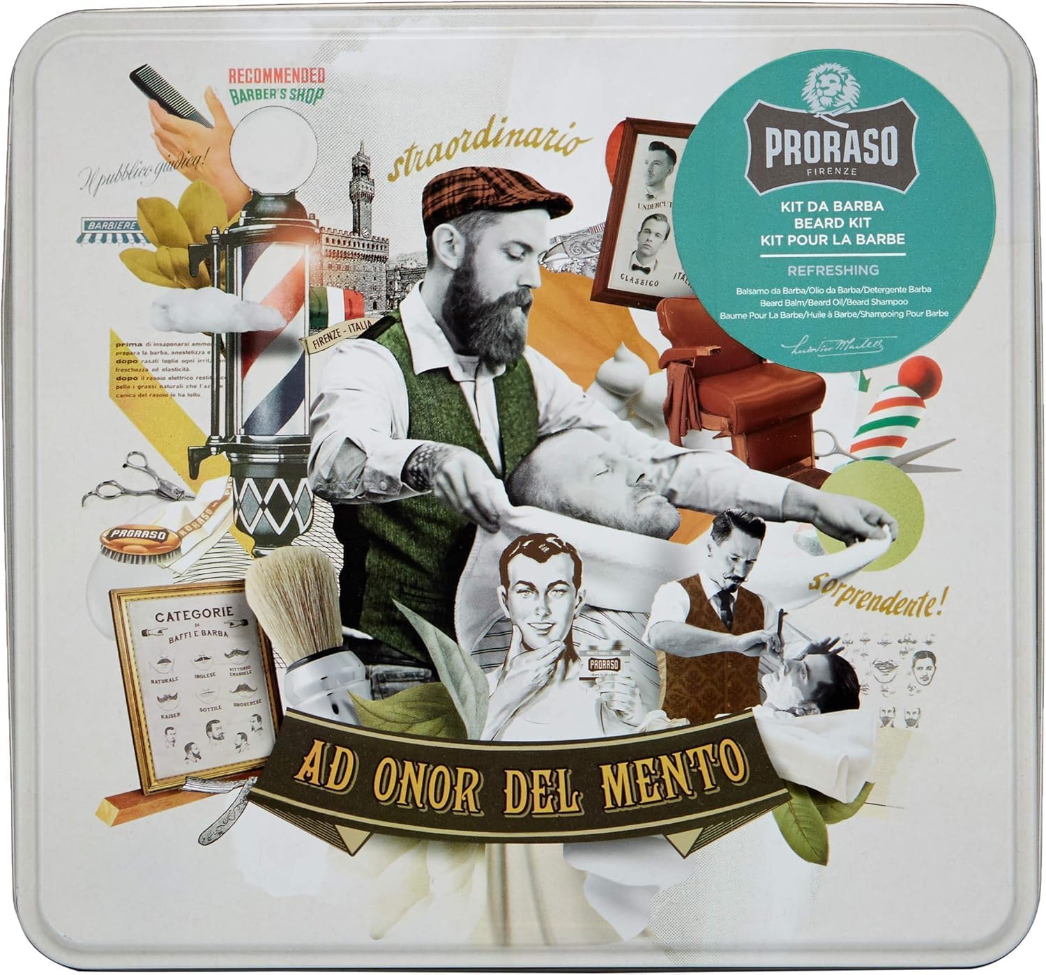 Levně Proraso 3dílná sada na osvěžení vousů - Refreshing