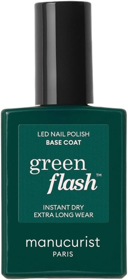 Manucurist Base Coat Green Flash – základní lak pro gelový lak na nehty 15 ml