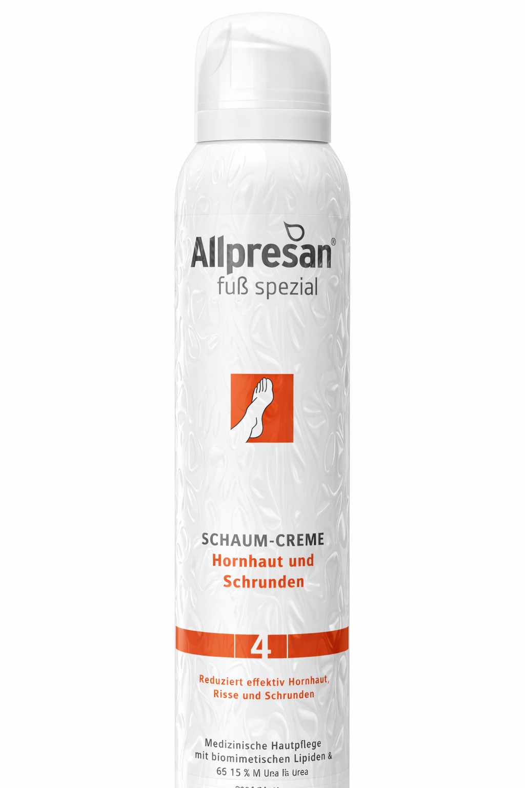 Allpresan Fuß spezial č. 4 – Pěnový krém na ztvrdlou kůži a popraskané paty 200 ml