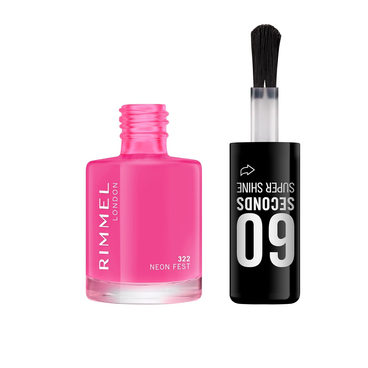 Rimmel 60 Seconds Super Shine, 322 Neon Fest – 8 ml