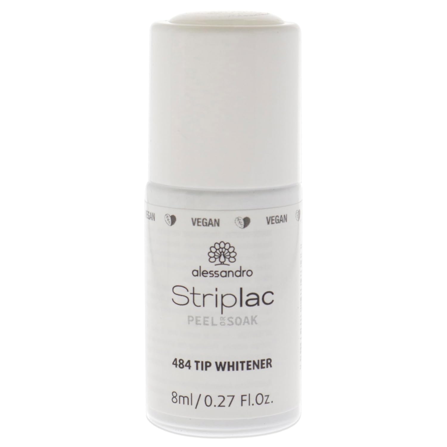 Levně alessandro Striplac Peel & Soak, 484 Tip Whitener – 8 ml -bělící lak na konce nehtů