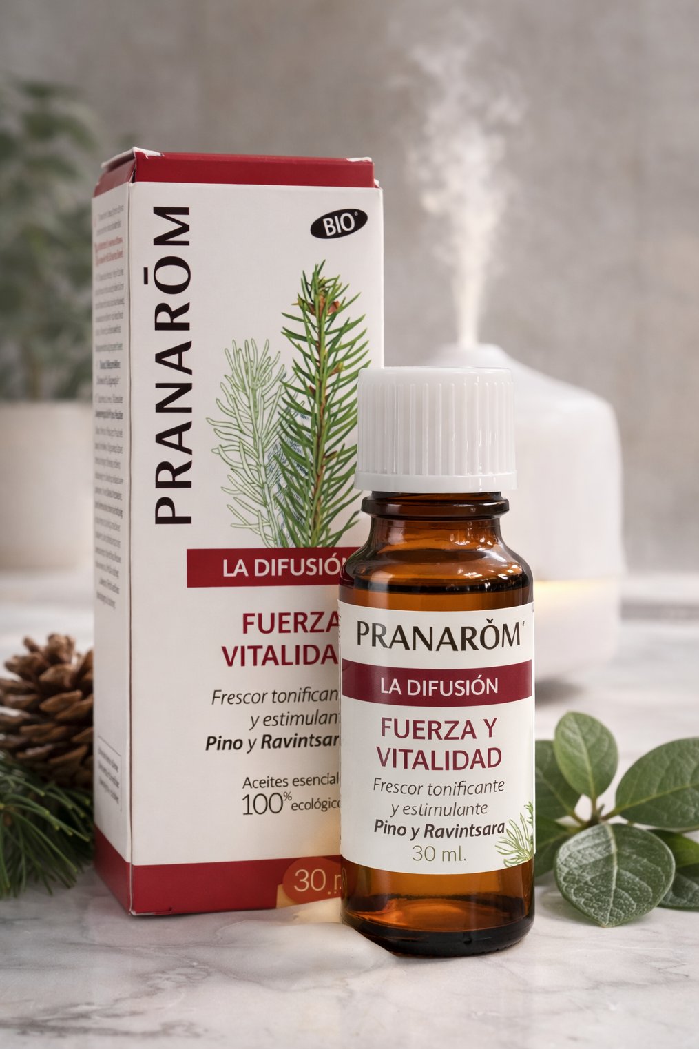 Pranarôm La Diffusion Fuerza y Vitalidad – směs esenciálních olejů do difuzéru BIO 30 ml