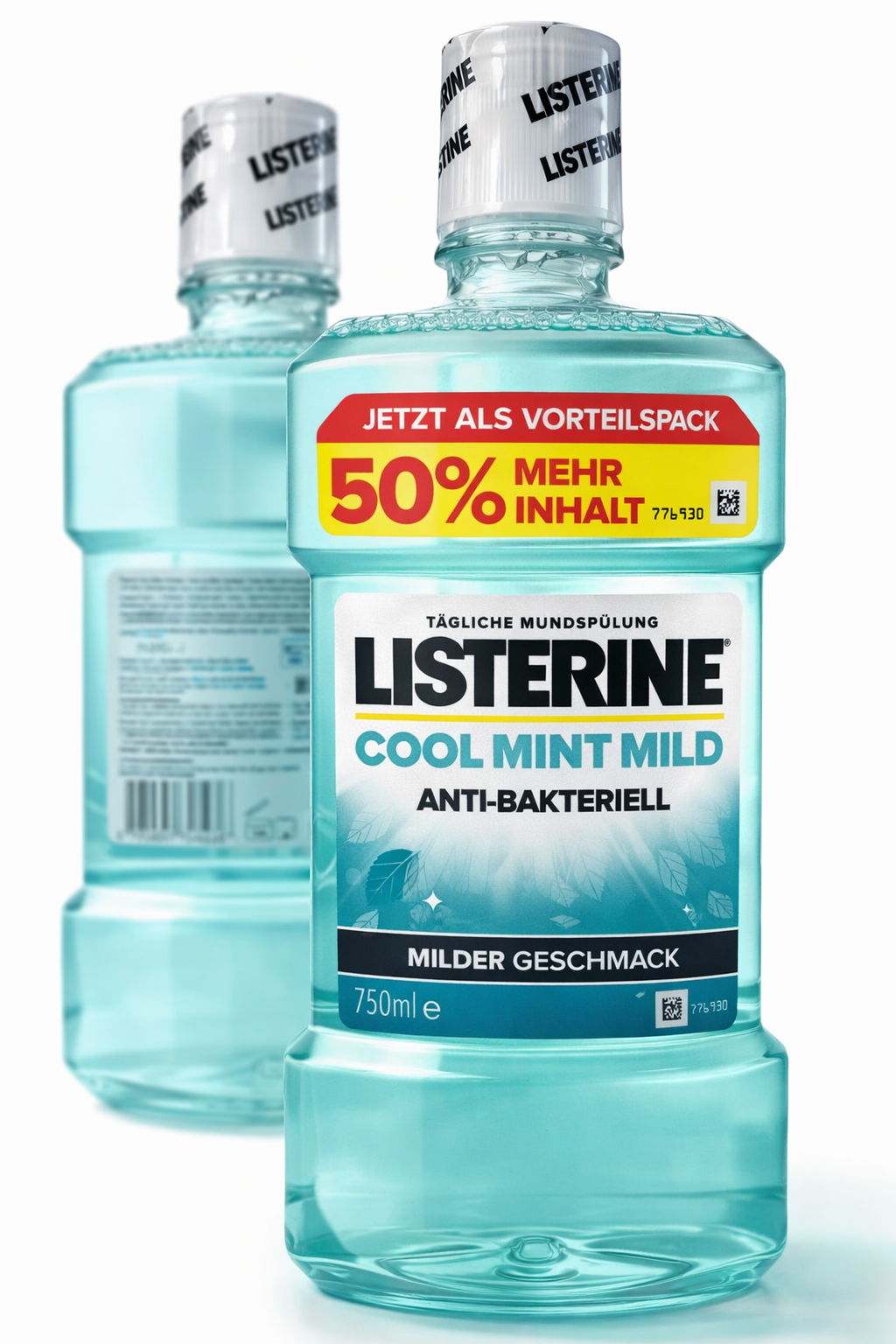 Listerine Cool Mint Mild – antibakteriální ústní voda 750 ml