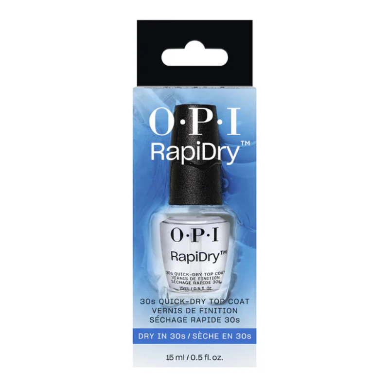 OPI RapiDry Quick-Dry Top Coat – rychleschnoucí vrchní lak na nehty 15 ml
