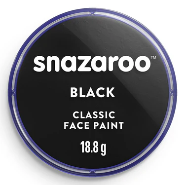 Levně Snazaroo Classic Face Paint Black – klasická barva na obličej černá 18,8 g