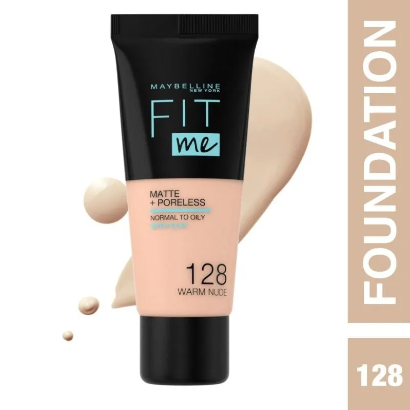 Levně Maybelline Fit Me Matte + Poreless Make-up 128 Warm Nude 30ml