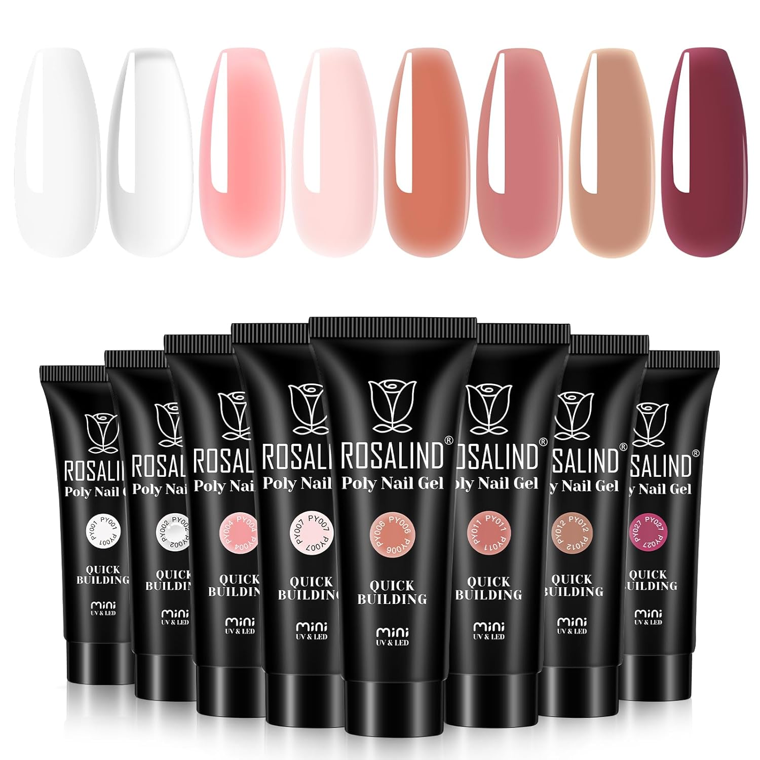Rosalind Poly Nail Gel – sada modelovacích gelů X0029CMN2D 8ks