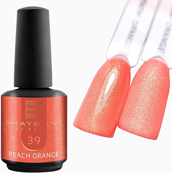Levně Shayenne Gel Polish – 39 Peach Orange (UV/LED gel lak na nehty) 15ml
