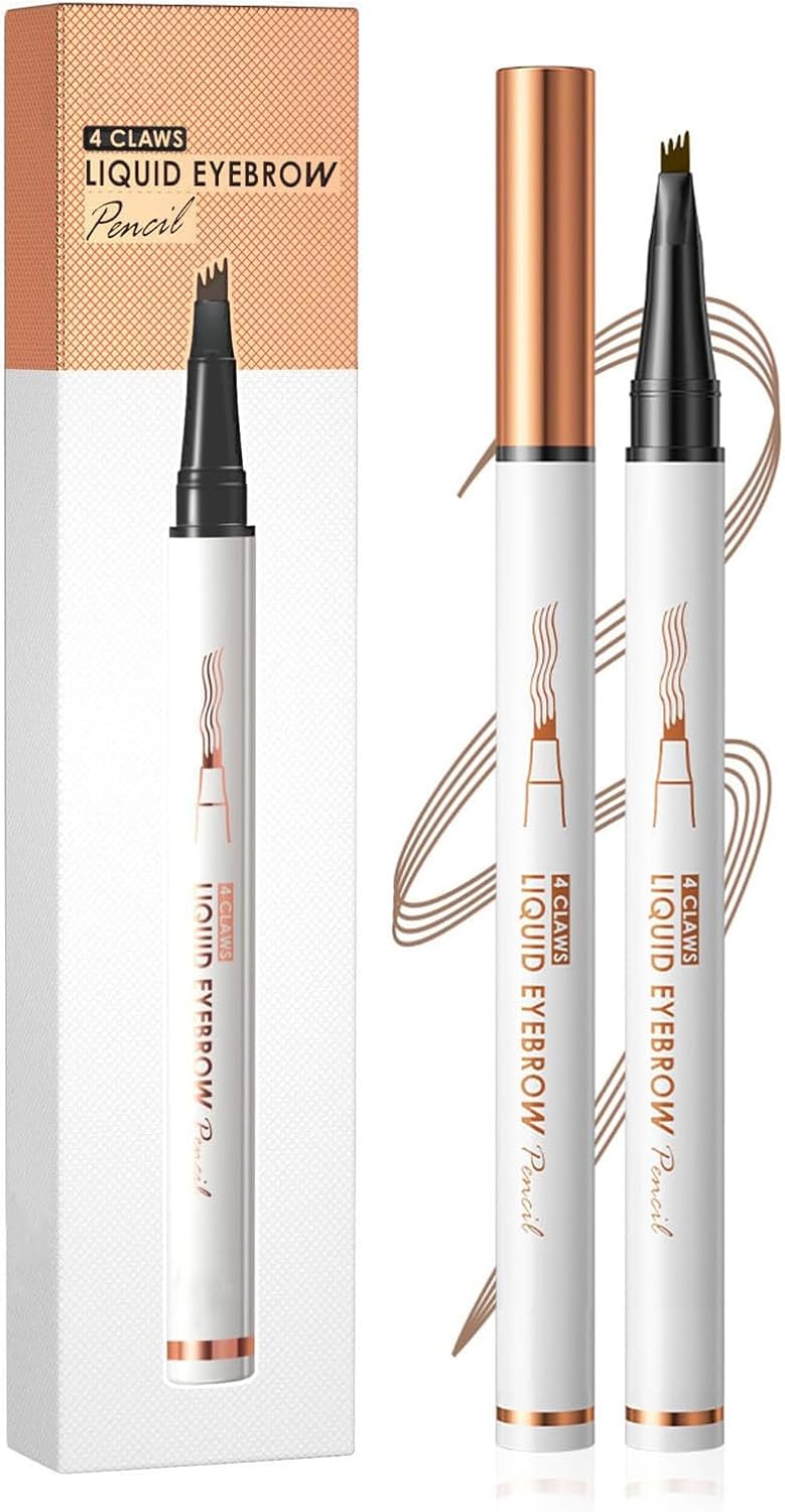 YILLTOY Oboustranné Pero na obočí s mikrobladingem 1 g-02 Dark coffee