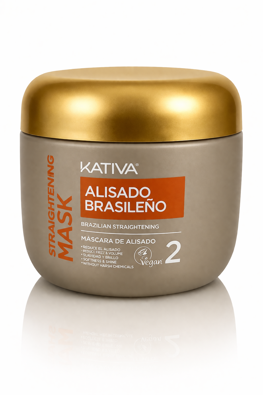 Levně Kativa – Brazilian Straightening Mask (Alisado Brasileño) – vyhlazující maska na vlasy, krok 2, 150 ml
