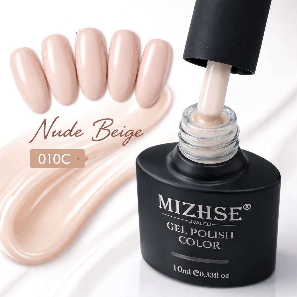 MIZHSE Reflexní třpytivý gelový lak na nehty 10ml odstín 010C
