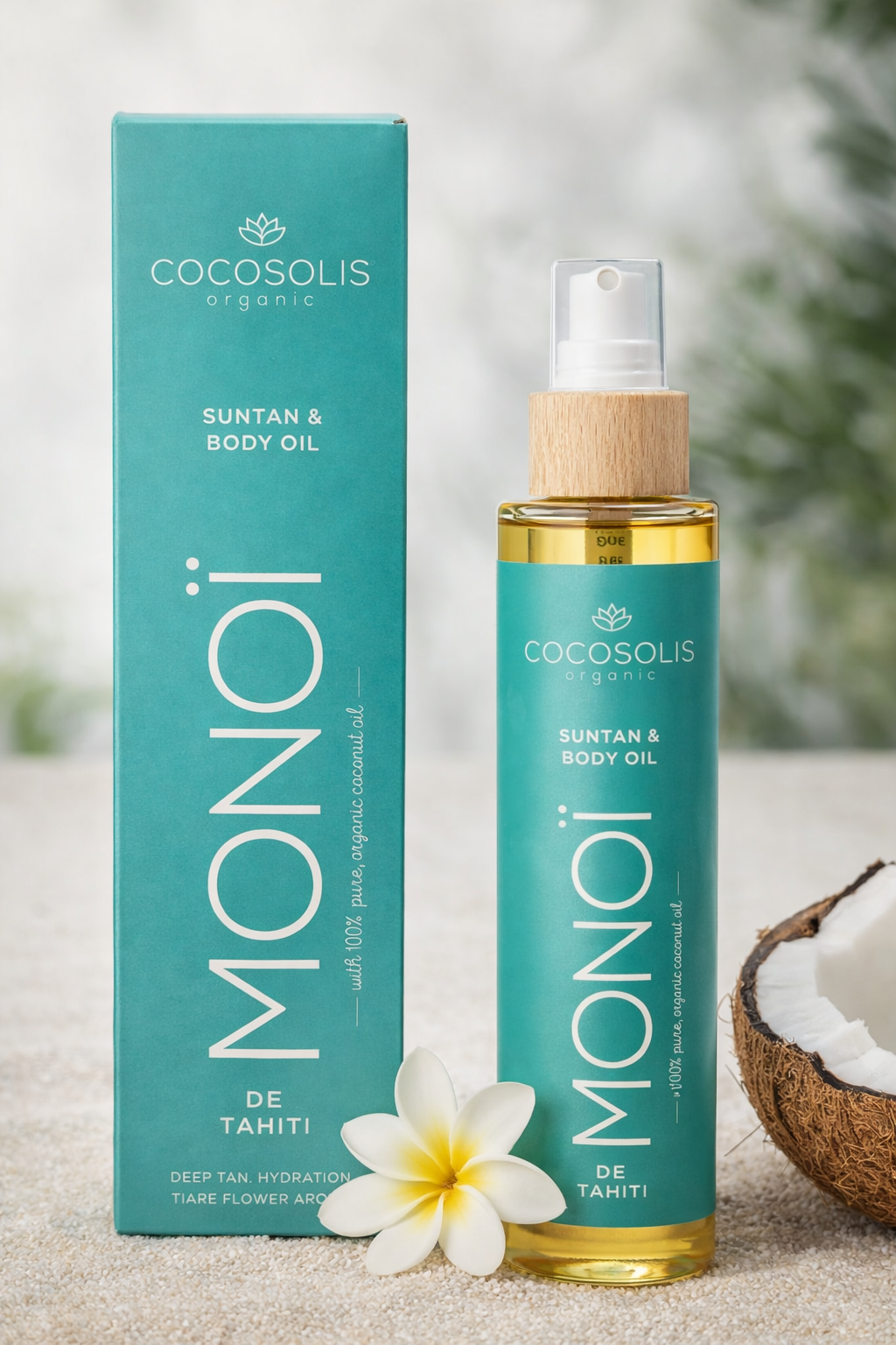 COCOSOLIS Organic Monoi Suntan & Body Oil – opalovací a tělový olej 200ml,  exp.3/26