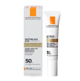 La Roche-Posay Anthelios Age Correct SPF 50 – fotokorekční denní krém proti vráskám a pigmentaci (15 ml) Exp.: 03/26