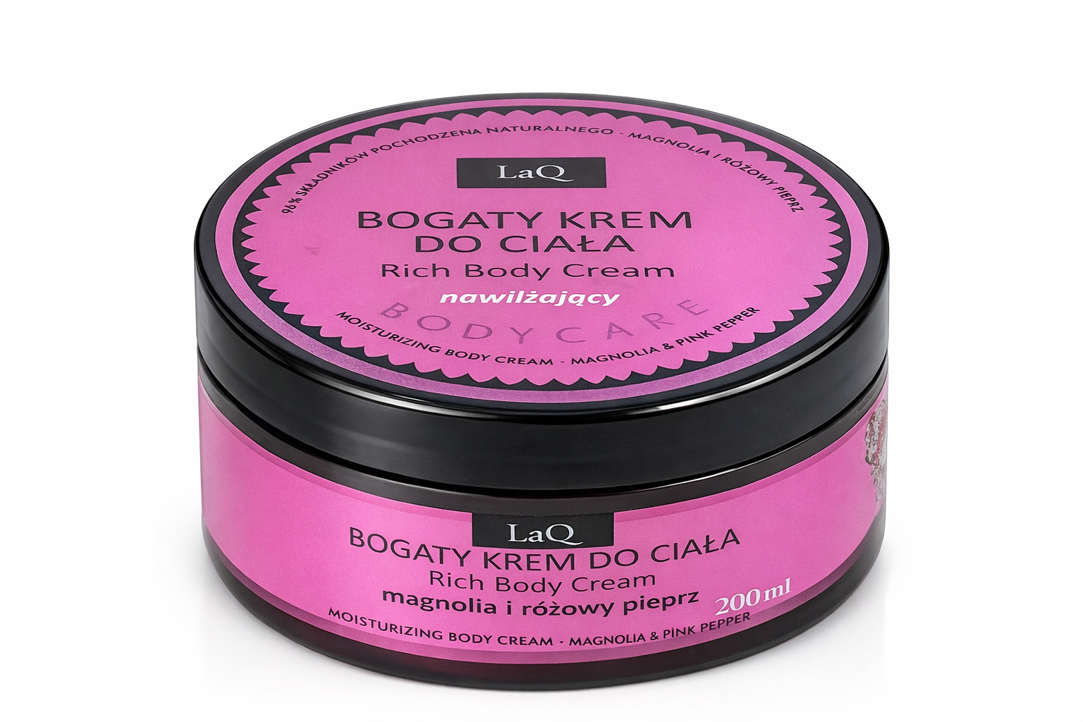 Levně LaQ Rich Body Cream – hydratační tělový krém Magnolie & růžový pepř 200 ml