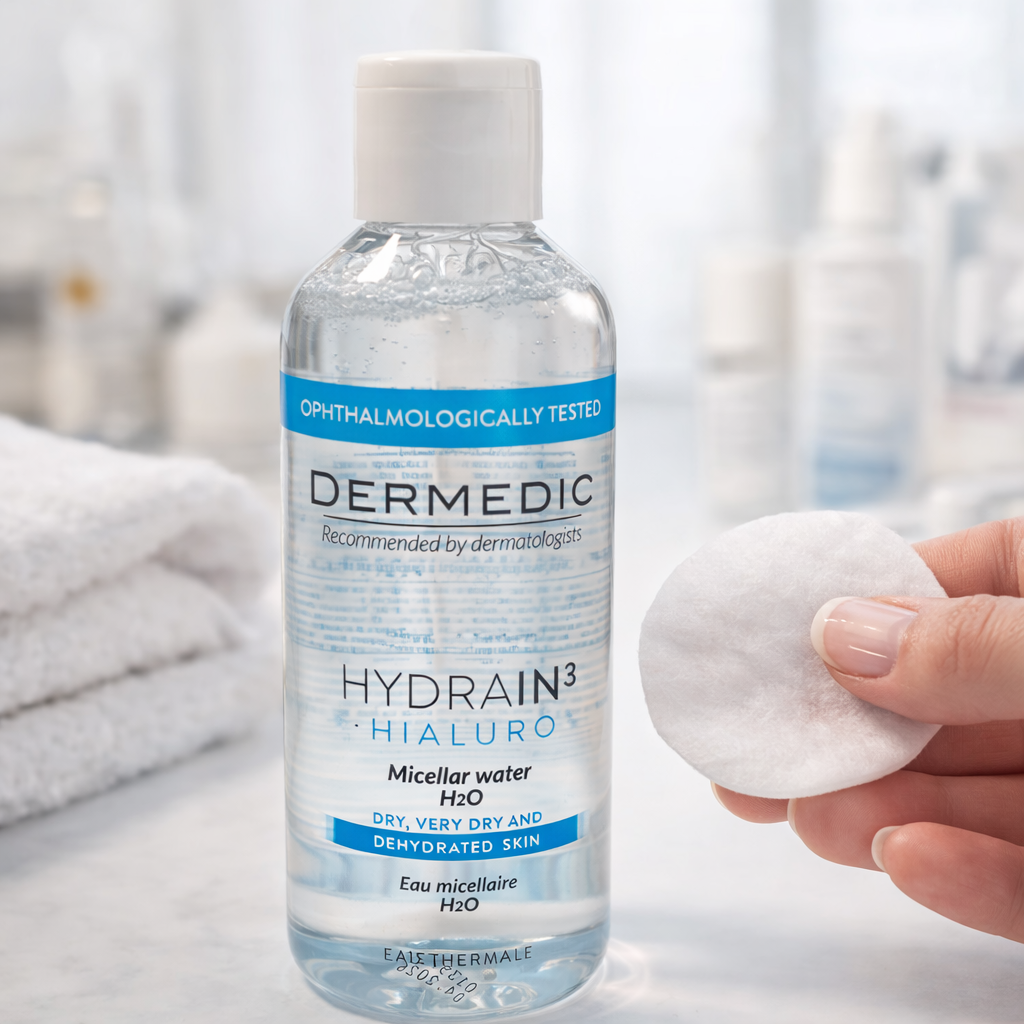 Dermedic Hydrain³ Hialuro – micelární voda H2O (200 ml) EXP.: 04/26