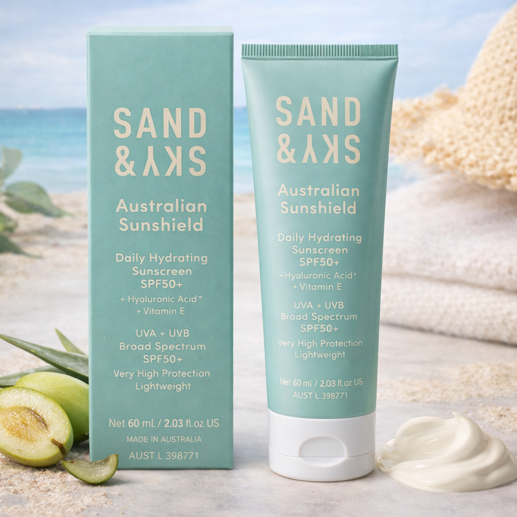 SAND & SKY Australian Sunshield – hydratační opalovací krém SPF50+ (60 ml) exp.: 02/26