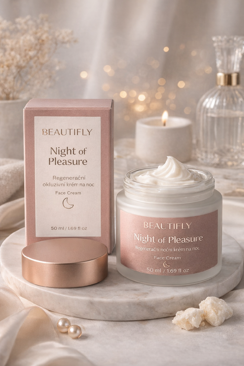 BEAUTIFLY Night of Pleasure – regenerační noční krém (50 ml) exp.: 04/26