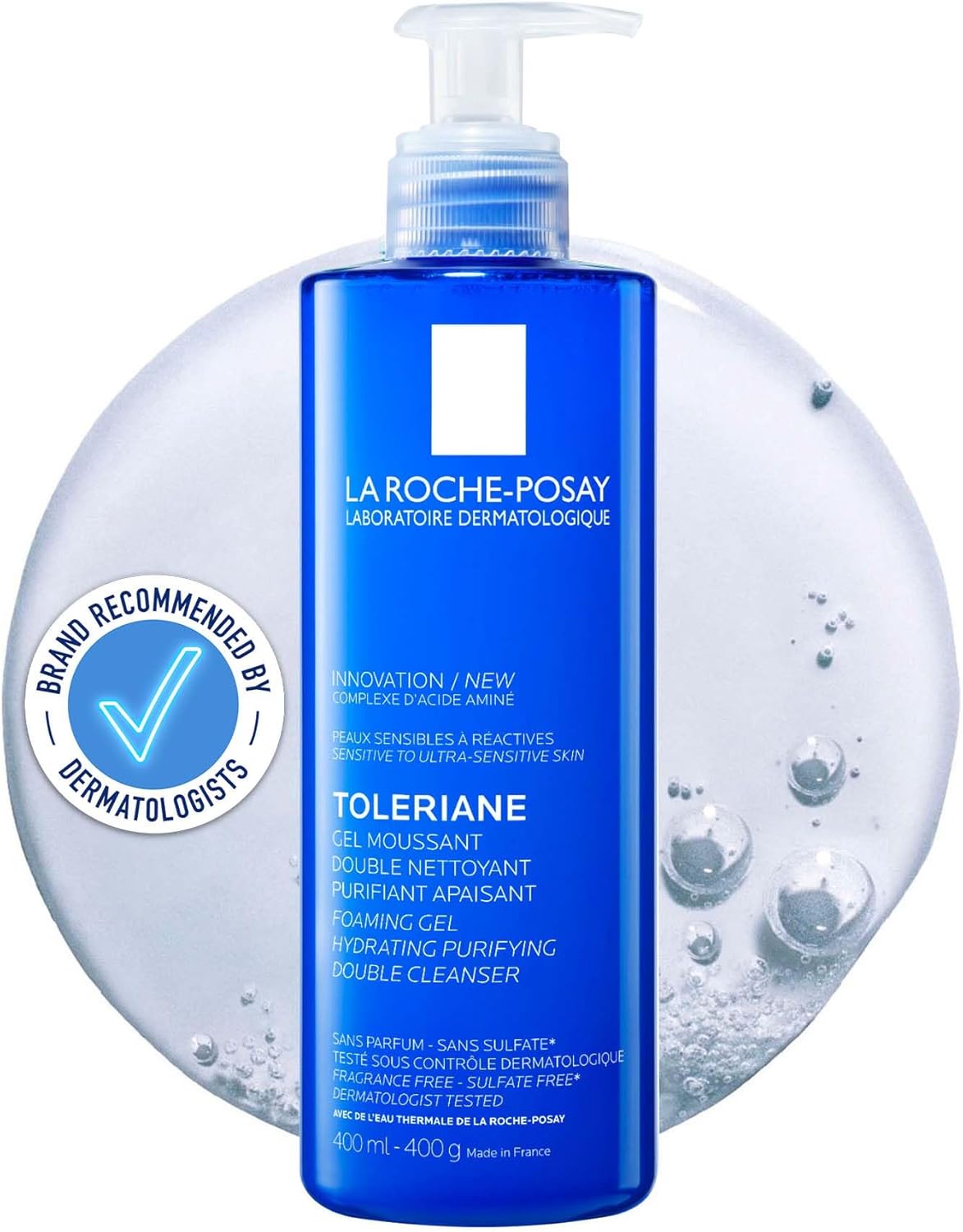 La Roche Posay Toleriane Pěnící čisticí gel 400 ml