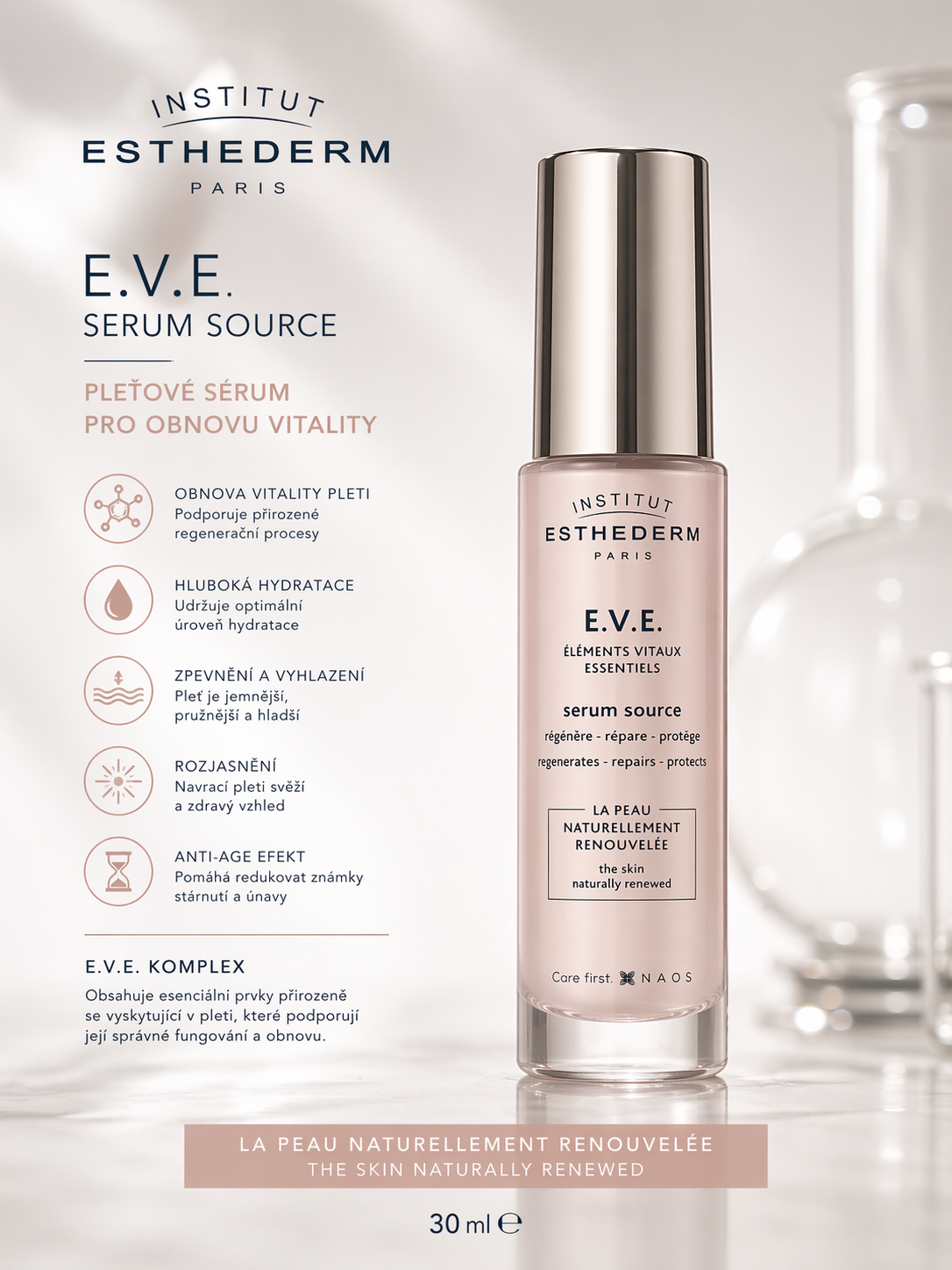 Institut Esthederm E.V.E. Serum Source – pleťové sérum 30 ml