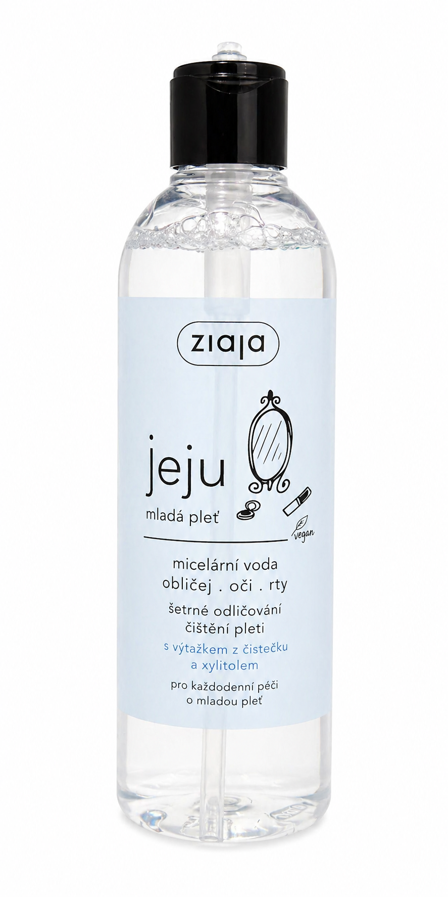ZIAJA Jeju Micelární voda – mladá pleť (390 ml)-poškozený aplikátor