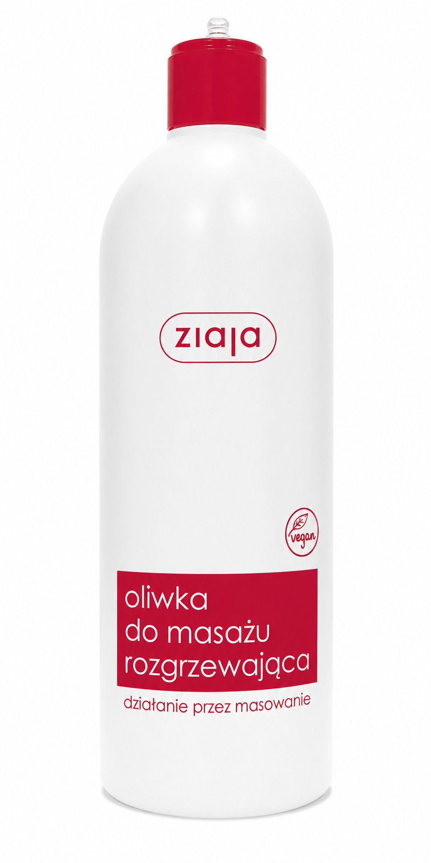ZIAJA Hřejivý masážní olej (500 ml) - poškozený aplikátor