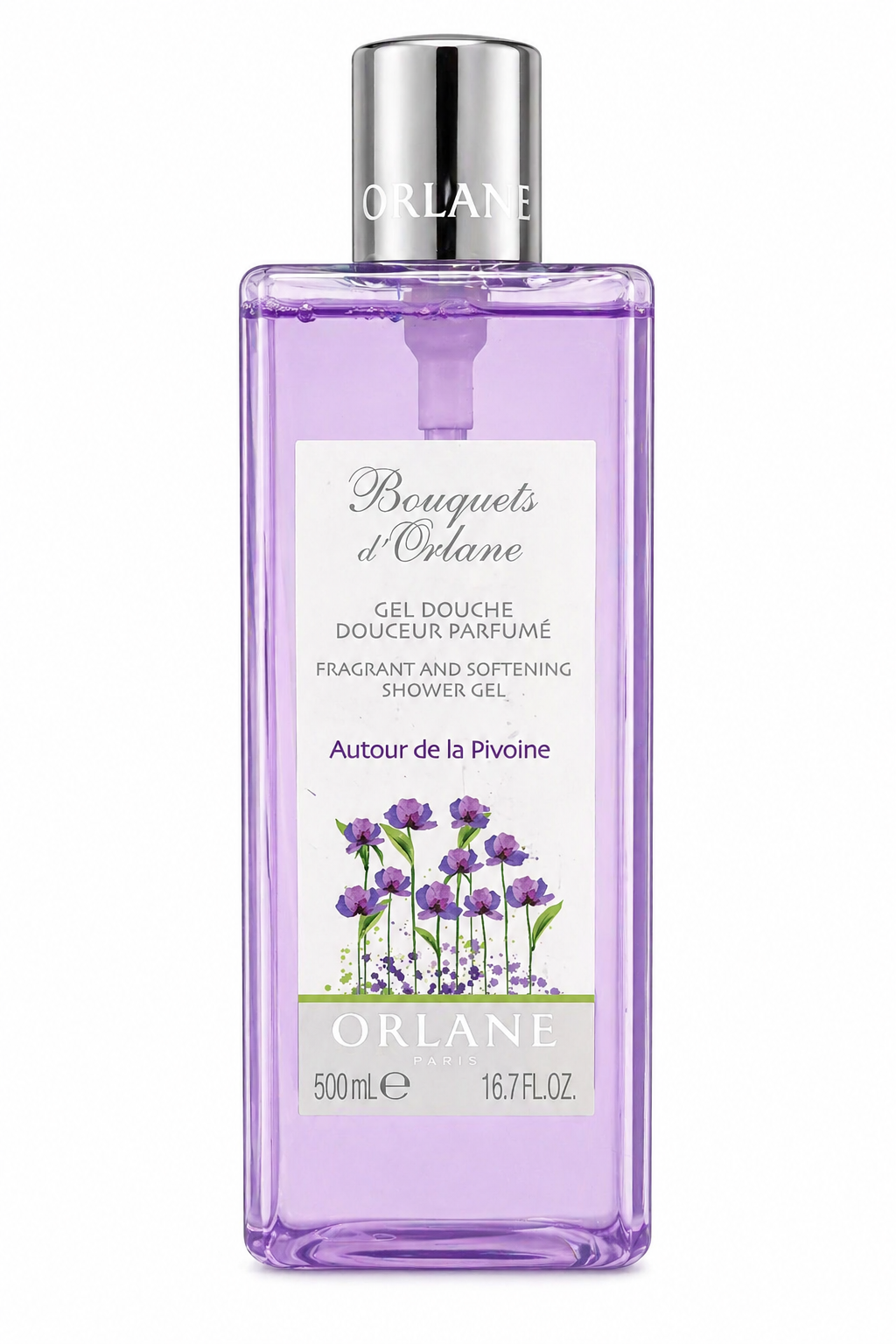 Orlane Bouquets d’Orlane Autour de la Pivoine sprchový gel – 500 ml (poškozený aplikátor)
