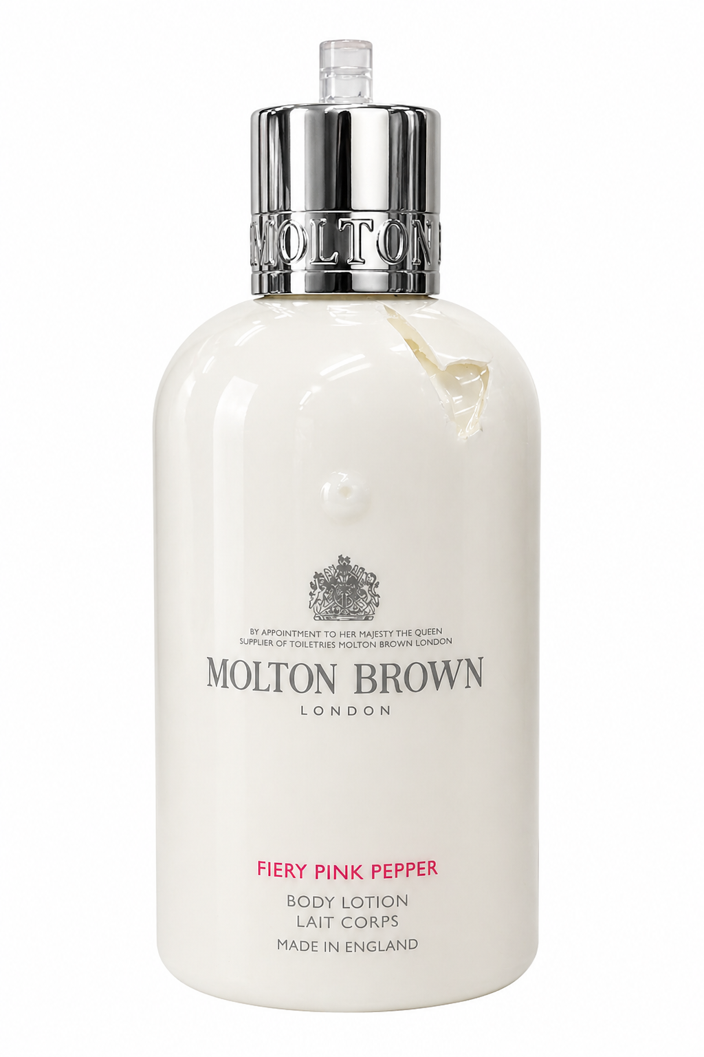 Levně Molton Brown Fiery Pink Pepper tělové mléko – 300 ml -(poškozený aplikátor)