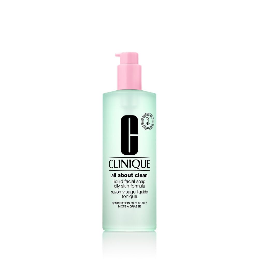 Clinique All About Clean tekuté mýdlo na obličej pro mastnou pleť 400 ml (poškozený aplikátor)