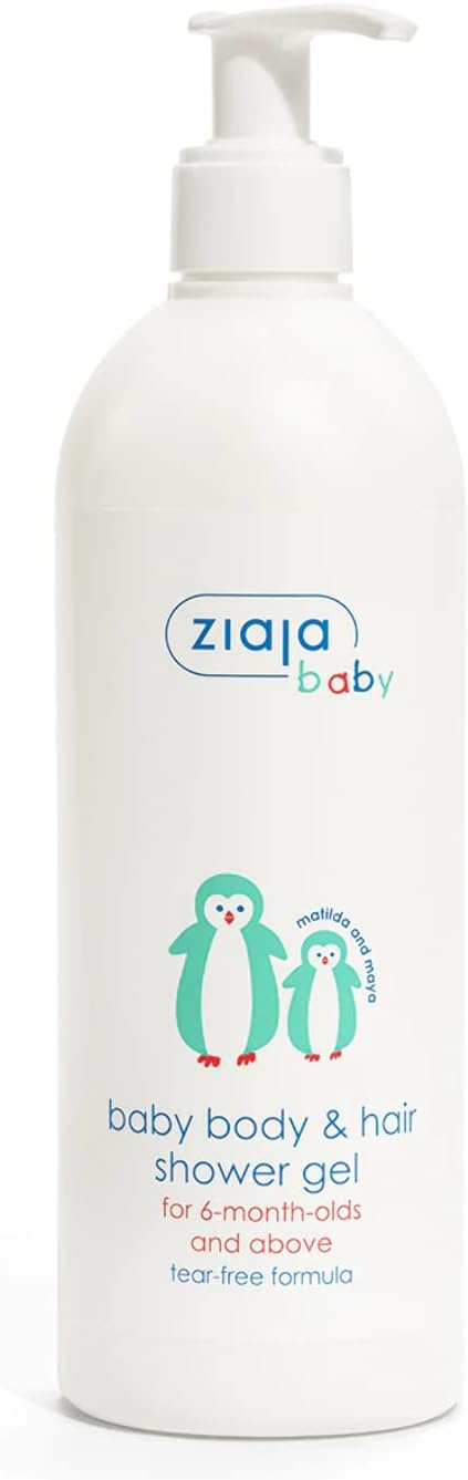 ZIAJA BABY – Hypoalergenní sprchový gel na tělo a vlasy pro děti 400 ml-(poškozený aplikátor)