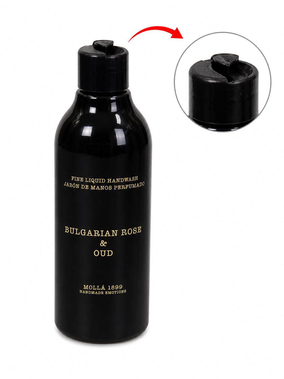 Cereria Mollá Mollá 1899 Bulgarian Rose & Oud – luxusní tekuté mýdlo na ruce, 500 ml (poškozený aplikátor)