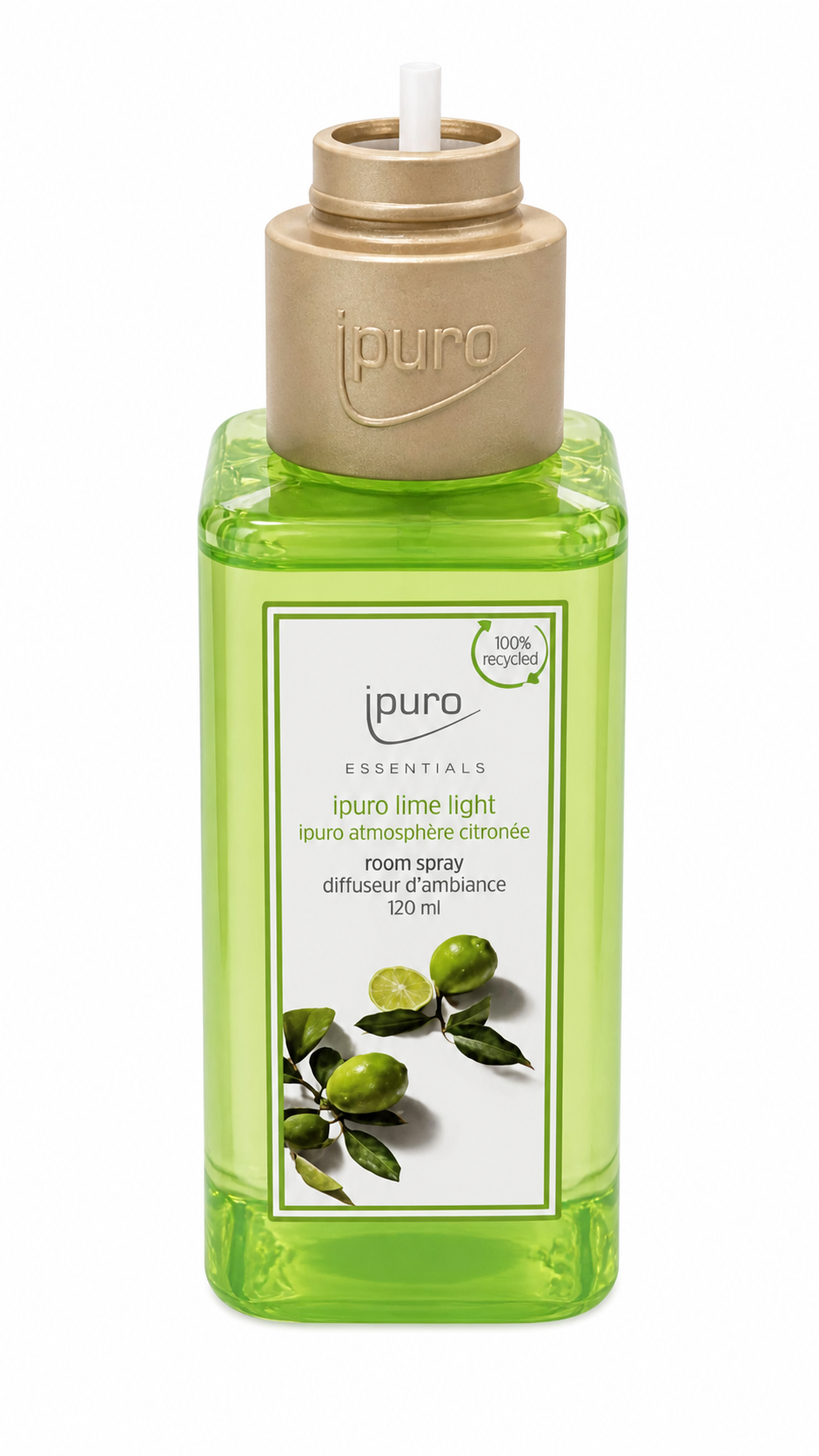 Levně ipuro Essentials Lime Light – osvěžovač vzduchu / pokojový sprej 250ml, (poškozený aplikátor)