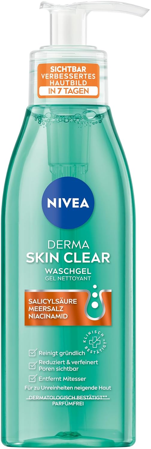 NIVEA Derma Skin Clear čisticí gel 150ml