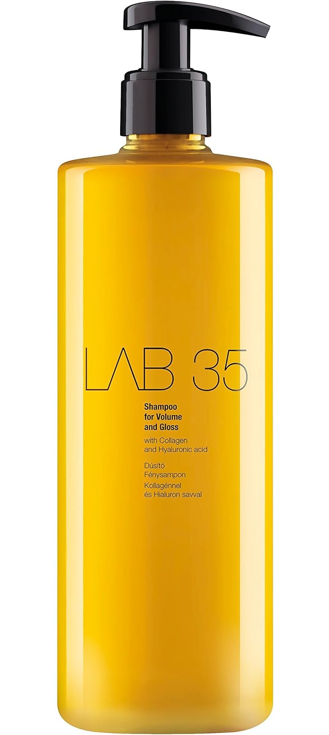 Levně Kallos LAB 35 Šampon pro objem a lesk s kolagenem a kyselinou hyaluronovou 500 ml-(poškozený aplikátor)