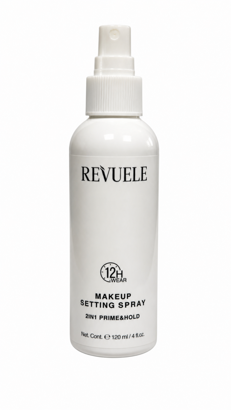 Levně REVUELE Makeup Setting Spray 2v1 Prime & Hold Fixační sprej na make-up 120ml, (bez víčka)