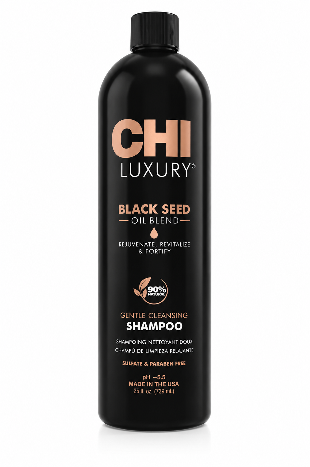 CHI Luxury Black Seed Oil Blend Gentle Cleansing Shampoo 739 ml (poškozený aplikátor)