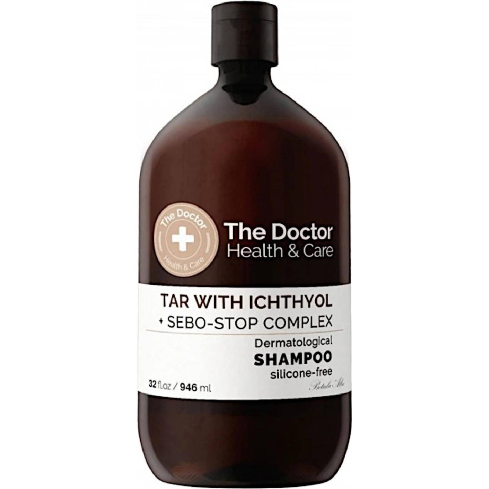 The Doctor Health & Care Tar with Ichthyol + Sebo-Stop Complex Dermatological Shampoo 946 ml