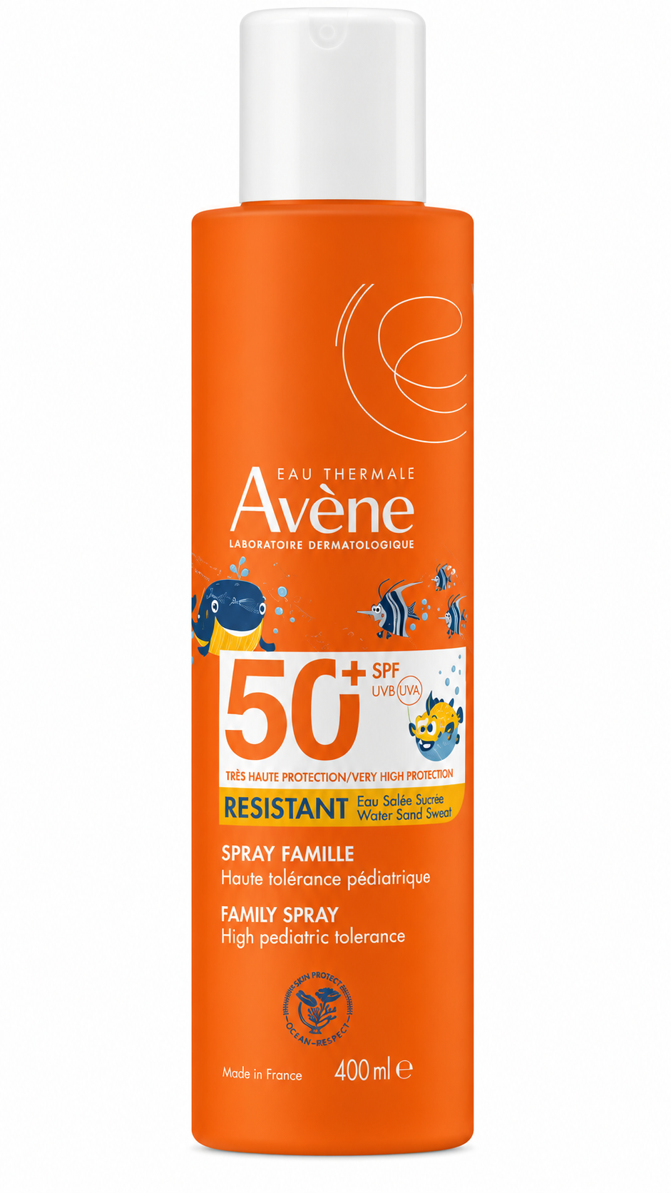 Avène Sun Resistant SPF 50+ Family Spray 400 ml (poškozený aplikátor)