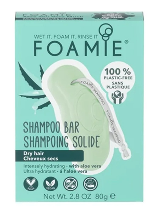 Foamie tuhý šampon Aloe You Vera Much, 80 g (Poškozené balení)