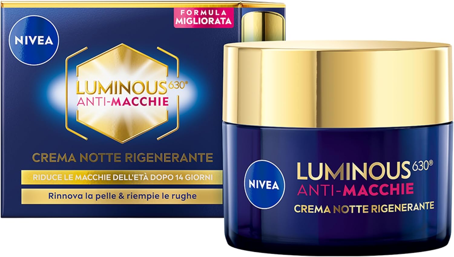 NIVEA Noční krém Cellular Luminous 630, 50 ml / bez krabičky / bez plumby